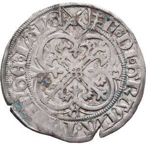 Sasko - Míšeň, Friedrich II. a Margareta, 1456 - 1464, Groš mečový (1456-64), Colditz-Schwabe, Krug