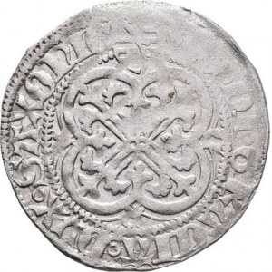 Sasko - Míšeň, Wilhelm III., 1445 - 1482, Groš routový (1466-78), Gotha-H.Erhard, Krug.1311/6,