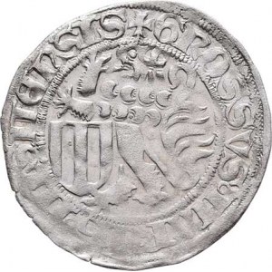 Sasko - Míšeň, Wilhelm III., 1445 - 1482, Groš routový (1466-78), Gotha-H.Erhard, Krug.1311/6,