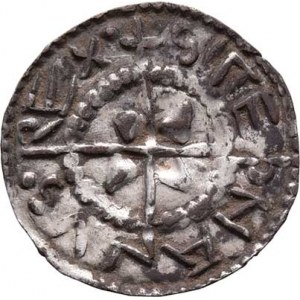 Uhry, Štěpán I., 997 - 1038, Denár, Husz.1, Unger.1, 0.694g, nep.exc., skvrny,