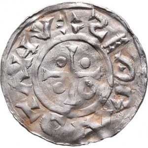 Boleslav II., knížetem v Čechách 972 - 999, Denár, podobný jako Ca.99, F.200 (není vyobrazen),