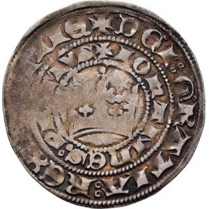 Jan Lucemburský, 1310 - 1346, Pražský groš, Cn.1, bez rubní značky, 3.640g, exc.,