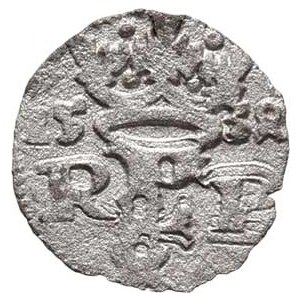 Ferdinand I., 1526 - 1564, Malý peníz 1534, K.Hora-Běšín a Podivický, J.1n,