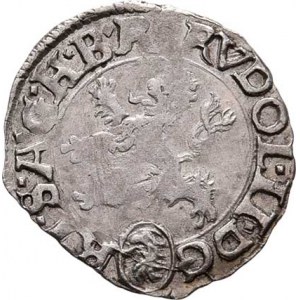 Rudolf II., 1576 - 1612, Malý groš 1607, K.Hora-Enderle, HN.13a (opis 7a),