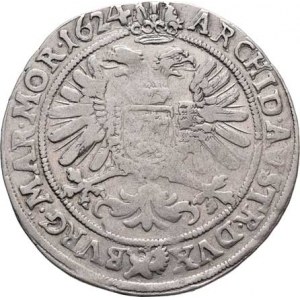 Ferdinand II., 1619 - 1637 (Mince dobrého zrna), 1/2 Tolar 1624, Praha-Suttner, J.41, MKČ.751,