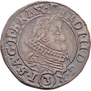 Ferdinand II., 1619 - 1637 (Mince dobrého zrna), 3 Krejcar 1636, Praha-Schuster, J.31c, MKČ.763,