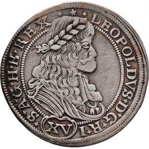 Leopold I., 1657 - 1705, XV Krejcar 1675 SHS, Hammerschmidt, Höll.75.1.3,