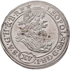 Leopold I., 1657 - 1705, XV Krejcar 1693 MMW, Vratislav-Wackerl, Höll.93.1.2a,