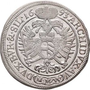 Leopold I., 1657 - 1705, XV Krejcar 1693 MMW, Vratislav-Wackerl, Höll.93.1.2a,