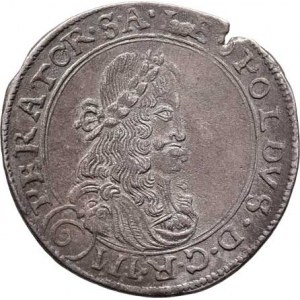 Leopold I., 1657 - 1705, 6 Krejcar 1681 I, Praha-Janinalli, MKČ.1414,