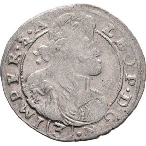 Leopold I., 1657 - 1705, 3 Krejcar 1673, K.Hora-Hackl, Nech.290, MKČ.1453,