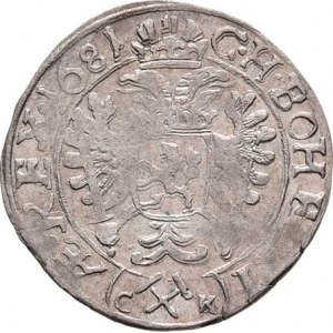 Leopold I., 1657 - 1705, 3 Krejcar 1681 CK, K.Hora-Krahe, Nech.297, MKČ.1454,