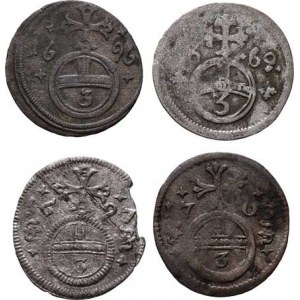 Leopold I., 1657 - 1705, Grešle 1669, 1696, 1697, 1703, vše Opolí-Ehinger,