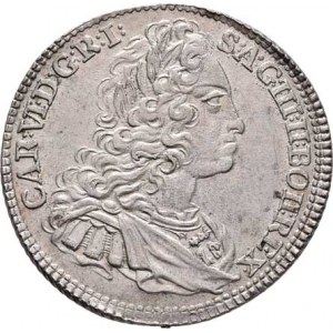 Karel VI., 1711 - 1740, XV Krejcar 1732, Praha-Scharff, J.14, MKČ.1820,