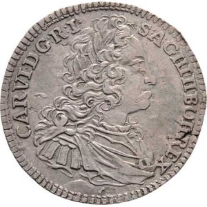 Karel VI., 1711 - 1740, XV Krejcar 1740, Praha-Scharff, J.15b, MKČ.1820,