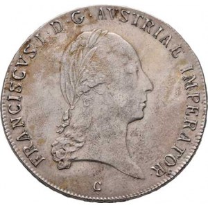 František II., 1792 - 1835, Tolar konvenční 1820 C, Praha, 27.950g, nep.hr.,