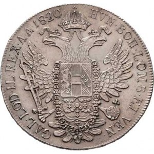 František II., 1792 - 1835, Tolar konvenční 1820 C, Praha, 27.950g, nep.hr.,