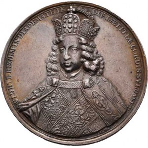 Josef I., 1705 - 1711, Hautsch - AR medaile na římskou korunovaci 1690 -