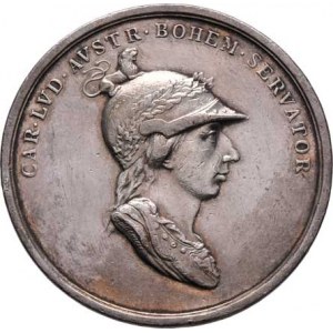 Arcivévoda Karel Ludvík - polní maršál, 1771 - 1847, Guillemard - AR medaile na mír v Luneville 180