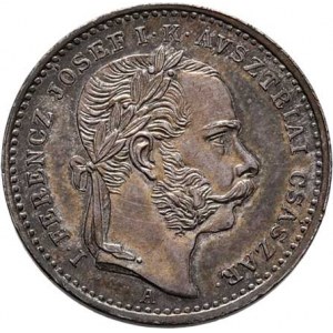 František Josef I., 1848 - 1916, Menší maďarský peníz na korunovaci v Budíně 8.6.1867