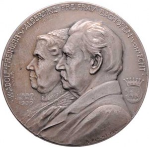 Bachofen von Echt, Adolf a Albertine, Placht - AR medaile na zlatou svatbu 16.V.1909 -
