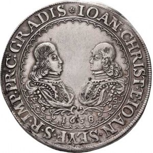Eggenbergové, Jan Kryštof a Jan Seyfried, 1649 - 1664, Tolar 1658, Český Krumlov-Scheiblhoffer, dvě