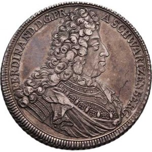 Schwarzenberg, Ferdinand Wilh. Eusebius, 1683 - 1703, Tolar 1696 GF-N, Norimberk, poprsí zprava, op