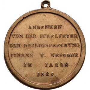 Praha-arcibisk., Václav Leop. Chlumčanský, 1814-1830, 100 let svatořečení Sv.Jana Nepomuckého 1829