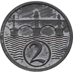 Československo 1918 - 1938, 2 Haléř 1924, KM.5 (Zn), 1.966g, pěkná patina