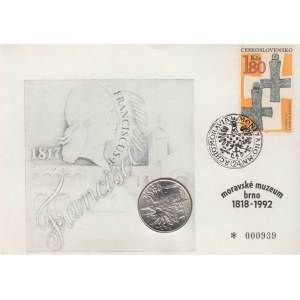Numismatické dopisy, údobí let 1990 - 1993, 100 Koruna 1992 - Moravské zemské muzeum (mince,