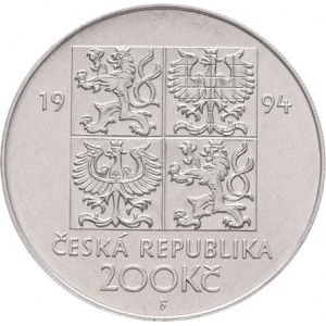 Česká republika, 1993 -, 200 Kč 1994 - životní prostředí, KM.14 (Ag900, 13.0g,