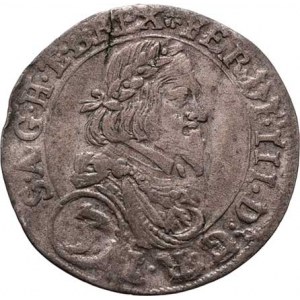 Ferdinand III., 1637 - 1657, 3 Krejcar 1655 AI, Štýrský Hradec, M-A.153 (24/23) -