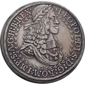 Leopold I., 1657 - 1705, 2 Tolar b.l., Hall, Nech.2351, M-A.156, 56.675g,