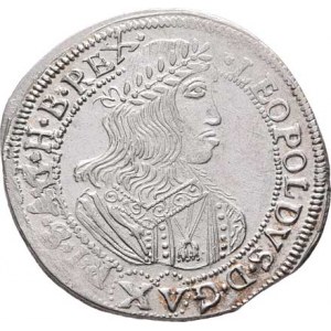 Leopold I., 1657 - 1705, XV Krejcar 1660 bz, Vídeň, Höll.60.3.2, Nech.1893,