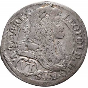 Leopold I., 1657 - 1705, VI Krejcar 1690 MM, Vídeň-Mittermayer, Nech.1949,