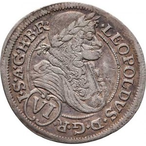 Leopold I., 1657 - 1705, VI Krejcar 1689 IAN, Št.Hradec-Nowak, Nech.2192,