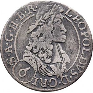 Leopold I., 1657 - 1705, 6 Krejcar 1693, Hall, Nech.2428, M-A.192, 2.491g,