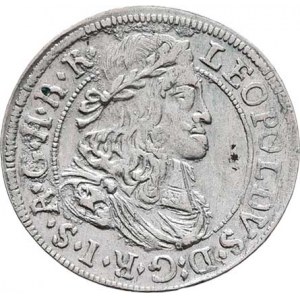 Leopold I., 1657 - 1705, 3 Krejcar 1684, Hall, Nech.2446, M-A.183, 1.488g,