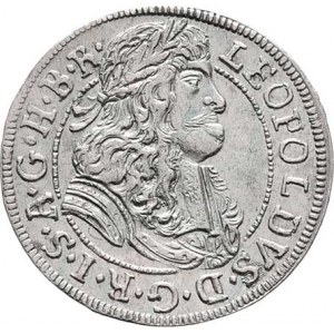 Leopold I., 1657 - 1705, 3 Krejcar 1688, Hall, Nech.2450, M-A.187, 1.448g,