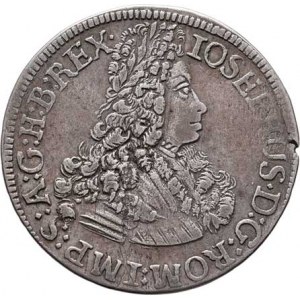 Josef I., 1705 - 1711, VI Krejcar 1711, Hall-Fenner, M-A.211, 2.804g,