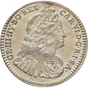 Karel VI., 1711 - 1740, VI Krejcar 1738, Hall, M-A.238, 3.075g, nep.exc.,