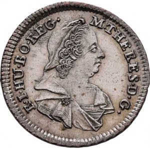 Marie Terezie, 1740 - 1780, 3 Krejcar 1777 CA, Vídeň, N.59, M-A.279, 1.716g,