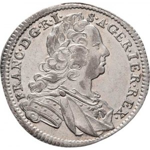 František I. Lotrinský, 1745 - 1765, 3 Krejcar 1748 W-I, Vídeň, M-A.249, N.14, 1.666g,