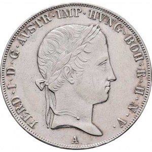 Ferdinand V., 1835 - 1848, Tolar konvenční 1844 A, Vídeň, 28.074g, nep.hr.,