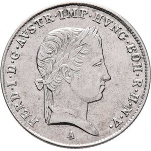 Ferdinand V., 1835 - 1848, 10 Krejcar 1837 A, Vídeň, 3.863g, nep.hr., nep.rysky,