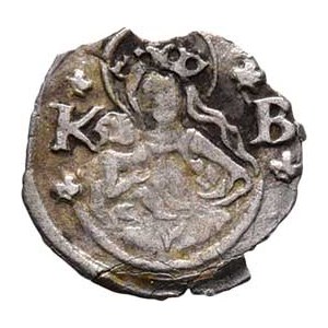 Maxmilian II., 1564 - 1576, Obol 1572 KB, Kremnica, Hal.209, Husz.995, 0.170g,