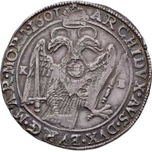 Rudolf II., 1576 - 1612, Tolar 1601 KB, Hal.318, Husz.1030, 28.124g, nep.vady