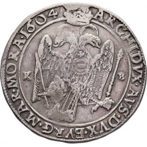 Rudolf II., 1576 - 1612, Tolar 1604 KB, Hal.318, Husz.1030, opis reversu končí