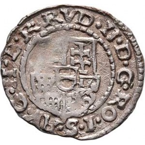 Rudolf II., 1576 - 1612, Denár 1606 KB, Kremnica, Hal.326, Husz.1060, 0.484g,