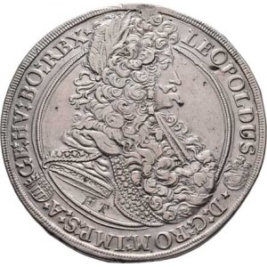 Leopold I., 1657 - 1705, Tolar 1695 KB, Nech.1087, Husz.1374, 28.529g, dr.vady